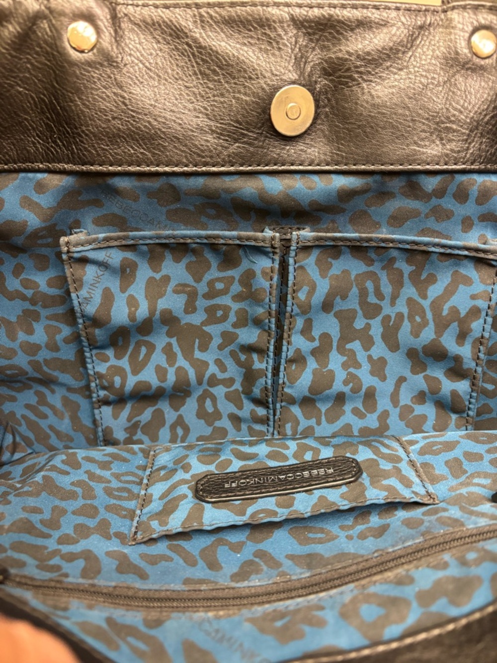 Rebecca Minkoff extra large floral canvas/leather M.A.B. tote - Picture 10 of 11